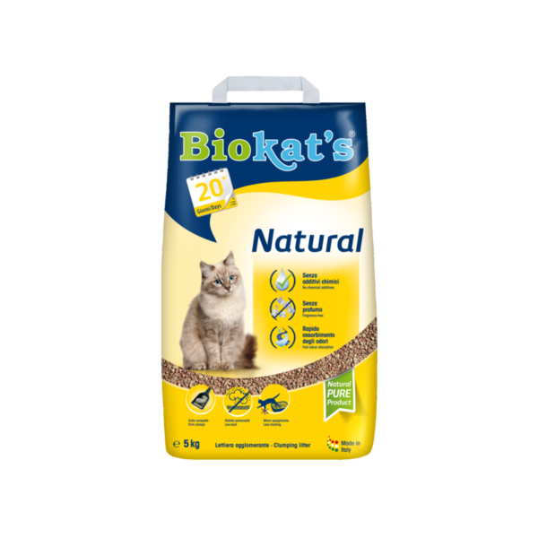Biokat's Natural Sušokantis Kačių Kraikas