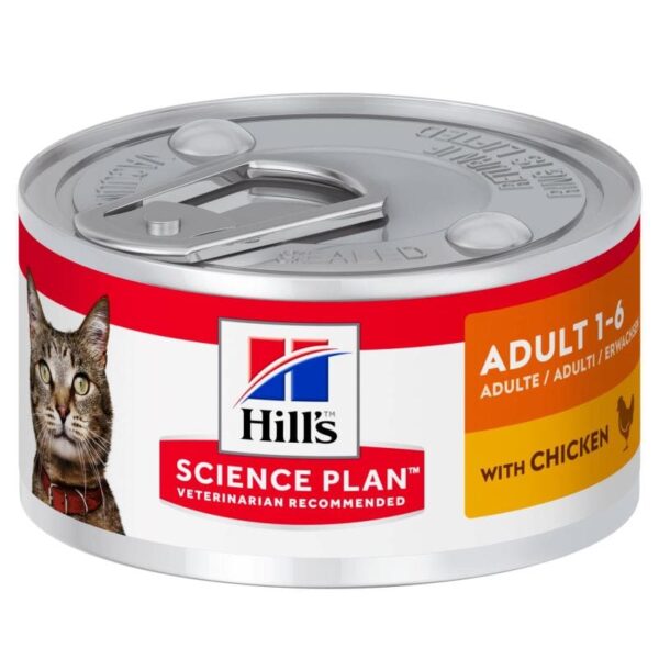 Hill's Science Plan Adult Konservai Katėms Su Vištiena 82g