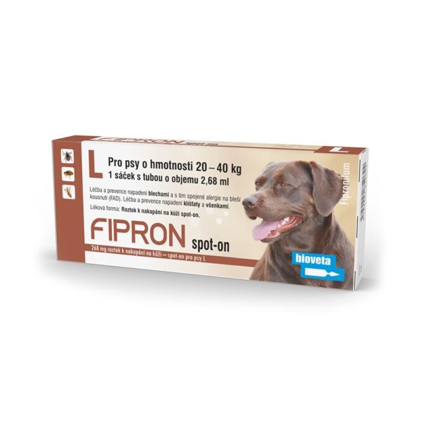 „Fipron” lašai šunims 20-40kg nuo blusų ir erkių