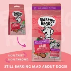 Sausas pašaras „Barking Heads“ Pooched Salmon Grain Free su lašiša.