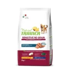  „Natural Trainer” Adult Dog Sensitive No Gluten Mini pašaras mažų veislių šunims su upėtakiu.