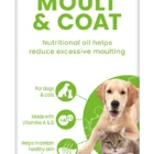 „Vetzyme” Moult Coat aliejus - mažina pernelyg didelį šėrimąsi ir suteikia kailiui natūralų blizgesį.