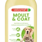 „Vetzyme” Moult Coat aliejus - mažina pernelyg didelį šėrimąsi ir suteikia kailiui natūralų blizgesį.