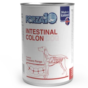 FORZA10 Intestinal Colon ACTIWET– dietinis, visavertis šlapias ėdalas šunims, turintiems virškinimo sutrikimų, ūminių žarnyno absorbcijos sutrikimų bei esant egzokrininiam kasos nepakankamumui.