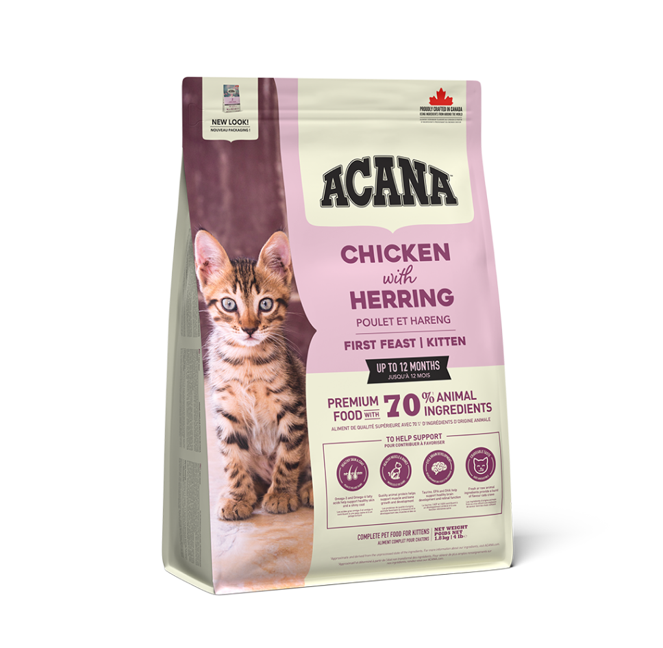 Acana First Feast 1,8kg (2) Acana First Feast Cat sausas maistas kačiukams.
