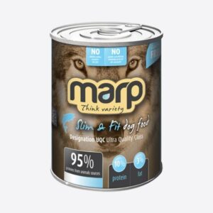 Marp Variety Single konservai šunims su balta žuvimi ir vištiena.