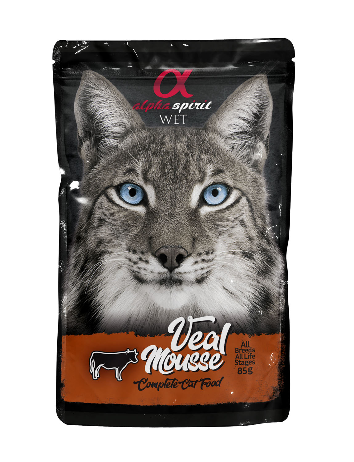 alpha-spirit-mousse-jautiena Alpha Spirit Putėsiai – visavertis pašaras katėms su jautiena