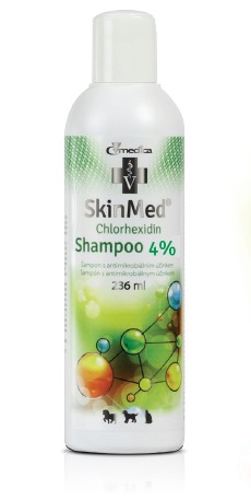 scinmed-sampunas-antibakterinis SkinMed chlorhexidin 4% šampūnas šunims ir katėms