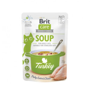 Brit Care Cat Soup Turkey sriuba su kalakutiena katėms 75g